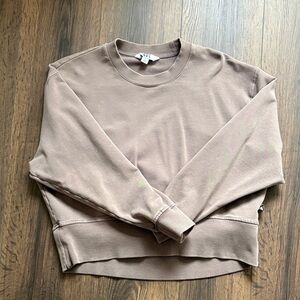JoyLab Taupe Crewneck Top